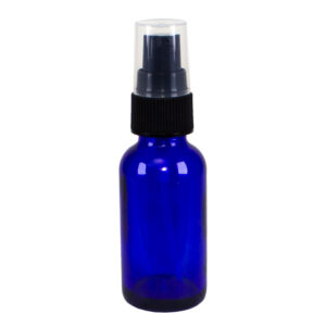 Blue Glass Bottle with Treatment Pump to create your own blends