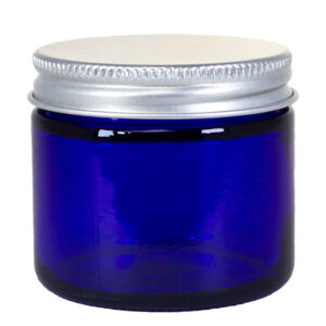 Blue Glass Jar with Aluminum Cap 60ml