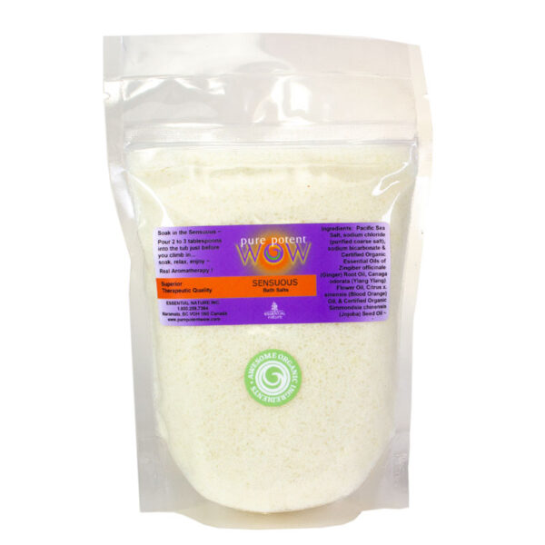 Sensuous Bath Salts made with Awesome Organic Ingredients from Pure Potent WOW