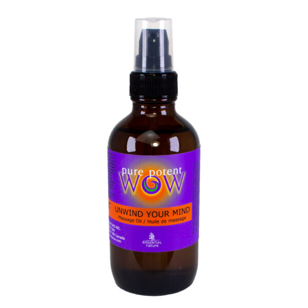 Unwind Your Mind Body, Bath & Massage Oil made with Awesome Organic Ingredients from Pure Potent WOW